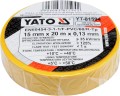 YATO TAŚMA ELEKTROIZOLACYJNA 15MMx20Mx0.13MM ŻÓŁTA YT-81594
