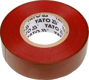 YATO TAŚMA ELEKTROIZOLACYJNA 19MMx20Mx0,13MM CZERWONA YT-8166