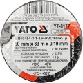 YATO TAŚMA ELEKTROIZOLACYJNA 50MMX33MX0.19MM CZARNA YT-8177