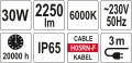 YATO REFLEKTOR DIODOWY 30W ZE STOJAKIEM YT-81810