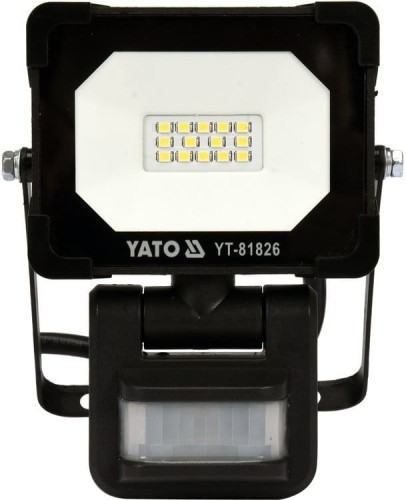 YATO PRZENOŚNY REFLEKTOR DIODOWY 10W, 900 LM, CZUJNIK RUCHU YT-81826