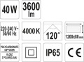 YATO OPRAWA HERMETYCZNA IP65 LED 50W 4000K YT-81962