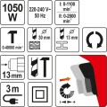 YATO WIERTARKA UDAROWA DWUBIEGOWA 1050W YT-82044 - DARMOWA WYSYŁKA