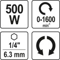 YATO WKRĘTARKA DO REGIPSÓW 500W YT-82070 - DARMOWA WYSYŁKA