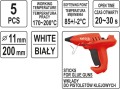 YATO KLEJ TERMOTOPLIWY 11.2X200MM BIAŁY 5 SZTUK YT-82438