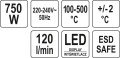 YATO STACJA HOT AIR WYŚWIETLACZ LED 750W YT-82457