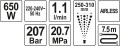 YATO AGREGAT MALARSKI HYDRODYNAMICZNY 650W YT-82560