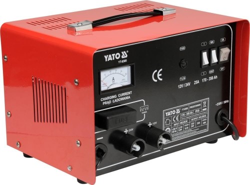 YATO PROSTOWNIK 12/24V 25A 350AH ZE WSPOMAGANIEM ŁADOWANIA YT-8305 - DARMOWA WYSYŁKA