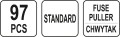 YATO ZESTAW BEZPIECZNIKÓW STANDARD 97 SZTUK YT-83141