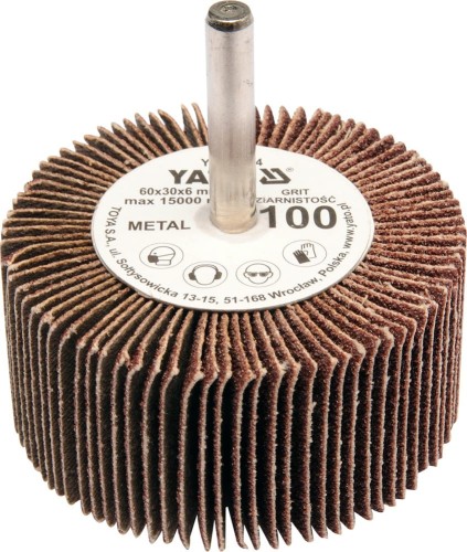 YATO ŚCIERNICA LISTKOWA TRZPIENIOWA 60X30X6MM P100 YT-83364