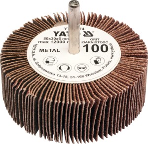 YATO ŚCIERNICA LISTKOWA TRZPIENIOWA 80X30X6MM P150 YT-83376