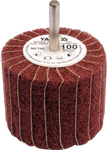 YATO ŚCIERNICA LISTKOWA TRZPIENIOWA 60X50X6MM P150 YT-83396