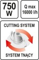 YATO POMPA DO ŚCIEKÓW Z ROZDRABNIACZEM (SYSTEM TNĄCY) 750W YT-85350