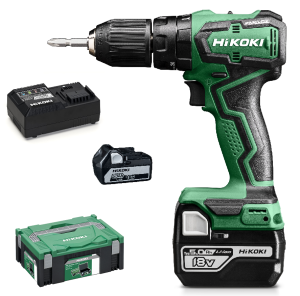 HIKOKI WIERTARKO-WKRĘTARKA UDAROWA AKUMULATOROWA DV18DDWPZ SILNIK BL 18V 2X5.0AH 55NM HITSYSTEM – DARMOWA WYSYŁKA