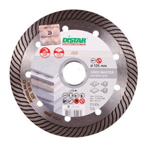 DISTAR TARCZA DIAMENTOWA DO GRESU 125X1.4X10X22.23 GRES MASTER 1A1R (11115160010)