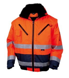 BETA ROZMIAR M KURTKA KRÓTKA OSTRZEGAWCZA POMARAŃCZOWO-GRANATOWA VWJK126BON