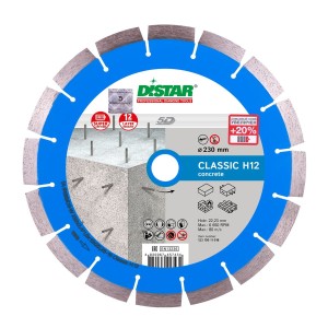 DISTAR TARCZA DIAMENTOWA SEGMENTOWA DO BETONU 125X2.2/1.3X12X22.23-10 CLASSIC 1A1RSS (12315011011) – DARMOWA WYSYŁKA