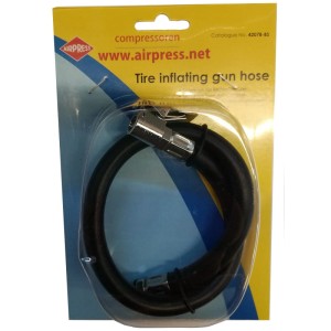 AIRPRESS WĘŻYK Z KOŃCÓWKĄ W BLISTRZE DO PISTOLETU DO POMPOWANIA KÓŁ, AIR-42078-BS