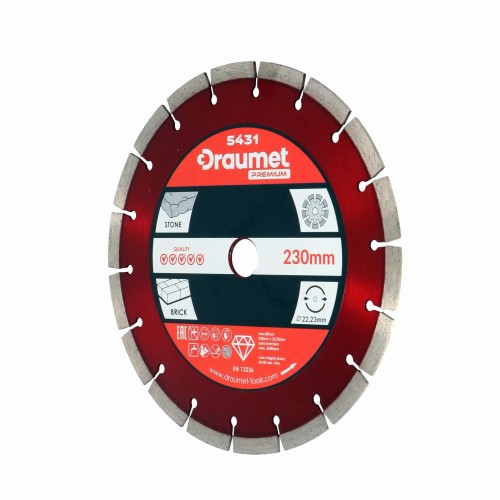 DRAUMET TARCZA DIAMENTOWA SEGMENTOWA 230MM, EGA-5431 – DARMOWA WYSYŁKA