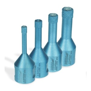 DEDRA ZESTAW KORONEK DIAMENTOWYCH VACUUM BRAZED 4SZT.: 6,8,10,12MM DED1590SZ02 - DARMOWA WYSYŁKA