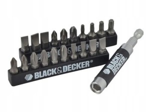 BLACK&DECKER ZESTAW BITÓW Z UCHWYTEM MAGNETYCZNYM 20 SZT. A7074
