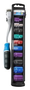 HOGERT ZESTAW NASADEK Z GRZECHOTKĄ 1/2" ZESTALI CRV, 72T, 11 SZT., HT1R382