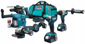 MAKITA ZESTAW COMBO DGA504 + DDF486 + DTD153 + DHR243 18V 2X5.0AH TARCZA DLX4155TX1 – DARMOWA WYSYŁKA