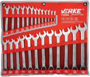 VERKE PREMIUM KLUCZE PŁASKO-OCZKOWE 6-32MM 25 SZT. V35336 - DARMOWA WYSYŁKA