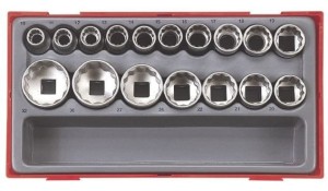 TENGTOOLS ZESTAW NASADEK 1/2" 12-KĄTNE 17ELM TT1217 03570207 - DARMOWA WYSYŁKA