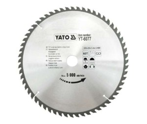 YATO PIŁA TARCZOWA TCT Z WĘGLIKIEM DO DREWNA 300X60TX30MM YT-6077