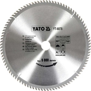 YATO PIŁA TARCZOWA TCT Z WĘGLIKIEM DO DREWNA 300X96TX30MM YT-6078