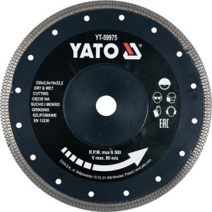 YATO TARCZA DO CIĘCIA CERAMIKI 230MM YT-59975