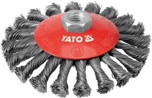 YATO SZCZOTKA TARCZOWA GWINT 125MM INOX YT-4764