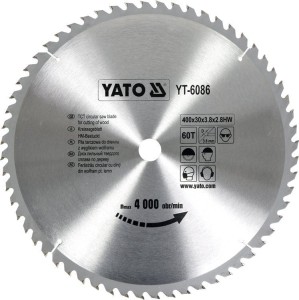 YATO PIŁA TARCZOWA TCT Z WĘGLIKIEM DO DREWNA 400X60TX30MM YT-6086