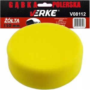 VERKE GĄBKA POLERSKA 150MM ŻÓŁTA V08112