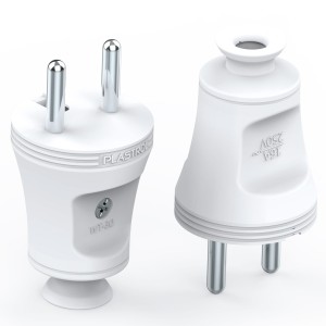 PLASTROL WTYCZKA KĄTOWA ROZBIERALNA 2P+Z 16A 250V (WT-30 BIAŁY) W-10107