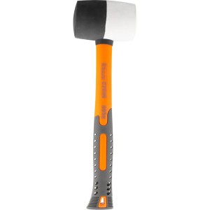 RICHMANN EXCLUSIVE MŁOTEK GUMOWY CZARNO-BIAŁY 90MM FIBERGLASS C2609