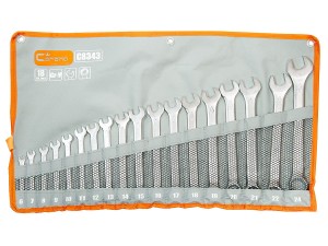 RICHMANN EXCLUSIVE KLUCZE PŁASKO-OCZKOWE SATYNOWANE 6-24MM 18SZT C8343