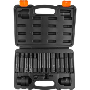 RICHMANN EXCLUSIVE ZESTAW NASADEK UDAROWYCH TORX 3/4" 1" 16 SZT. C4035 - DARMOWA WYSYŁKA