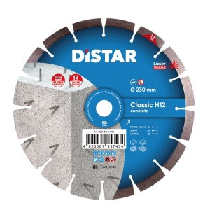 DISTAR TARCZA DIAMENTOWA SEGMENTOWA DO BETONU 230X2.4/1.6X12X22.23-10 CLASSIC 1A1RSS (12315011018)– DARMOWA WYSYŁKA