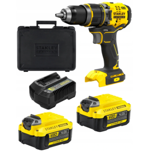 STANLEY WIERTARKO-WKRĘTARKA Z UDAREM FATMAX V20 80NM 13MM BEZSZCZOTKOWA 2x4.0AH WALIZKA - DARMOWA WYSYŁKA