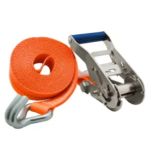 FORANKRA PAS TRANSPORTOWY 5M/0,8T 25MM POMARAŃCZOWY HAK PODWÓJNY BASIC-0800/5