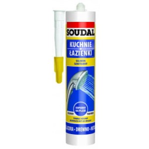SOUDAL SILIKON SANITARNY 280 ML BEZBARWNY SIL-015