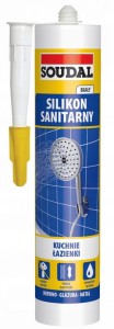 SOUDAL SILIKON SANITARNY 280 ML BIAŁY SIL-016
