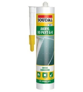 SOUDAL AKRYL BIAŁY DO PŁYT GK 80 ML SIL-042