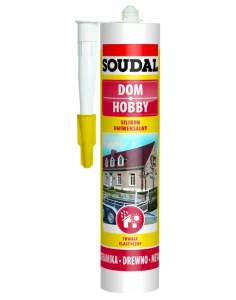 SOUDAL SILIKON UNIWERSALNY 280 ML CZARNY SIL-004