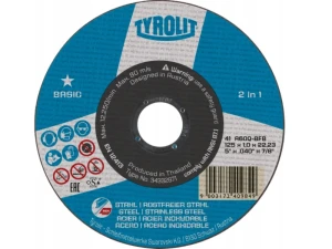 TYROLIT TARCZA DO CIĘCIA 125x1.0x22,23 A60Q-BFB BASIC 2w1 34332871