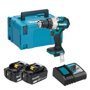 MAKITA WIERTARKO-WKRĘTARKA Z UDAREM 18V LI-ION BL 2X5.0AH 70NM DHP489RTJ – DARMOWA WYSYŁKA