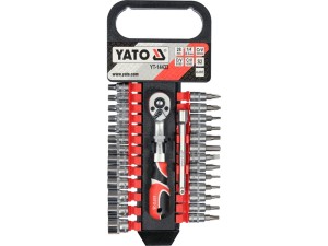YATO KOMPLET NASADEK Z AKCESORIAMI 1/4" 28CZ YT-14433