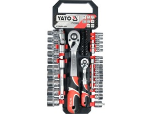 YATO KOMPLET NASADEK Z AKCESORIAMI 1/4" 1/2" 50CZ YT-38680